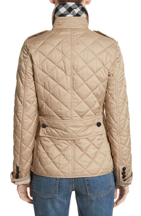 burberry equestrian quilted zip-front jacket|burberry quilted jacket nordstrom.